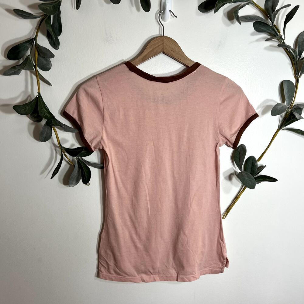 Pilcro Peach Ringer Tee - Picture 4 of 4